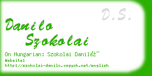 danilo szokolai business card